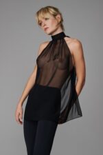 013 Blouse Transparente En Mousseline